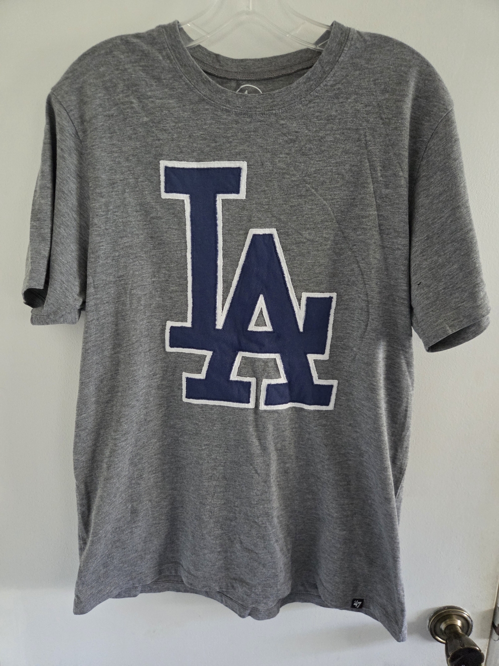 47 Brand Grey T‑Shirt with Navy LA Logo